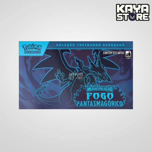 Box Coleção Treinador Avançado ETB Pokémon Fogo Fantasmagórico ME02 COPAG