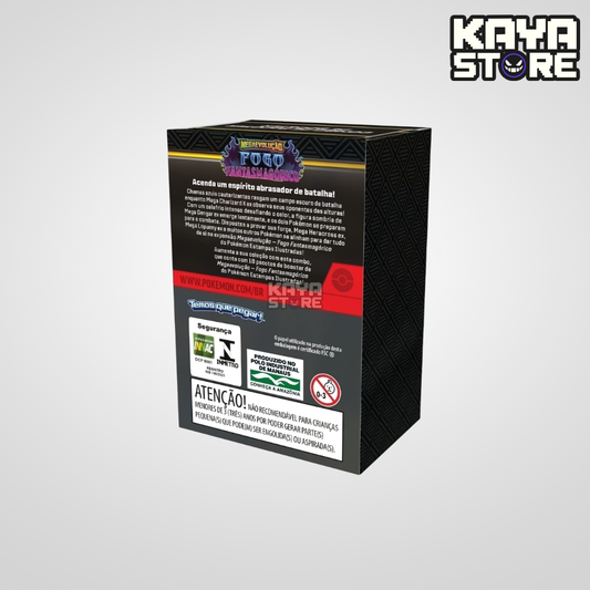 Combo De Booster Mini Display Pokémon Mega Evolução Fogo Fantasmagórico ME2 COPAG