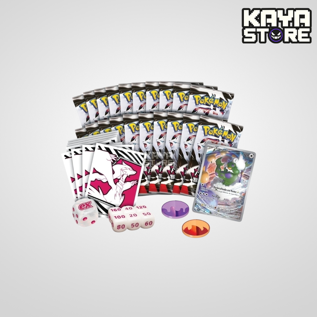 Box Coleção Treinador Avançado ETB Pokémon Fogo Branco Reshiram EV10.5 COPAG