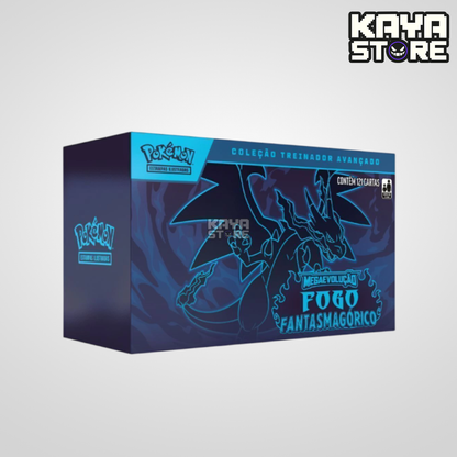 Box Coleção Treinador Avançado ETB Pokémon Fogo Fantasmagórico ME02 COPAG