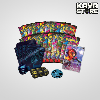 Box Coleção Treinador Avançado ETB Pokémon Fogo Fantasmagórico ME02 COPAG
