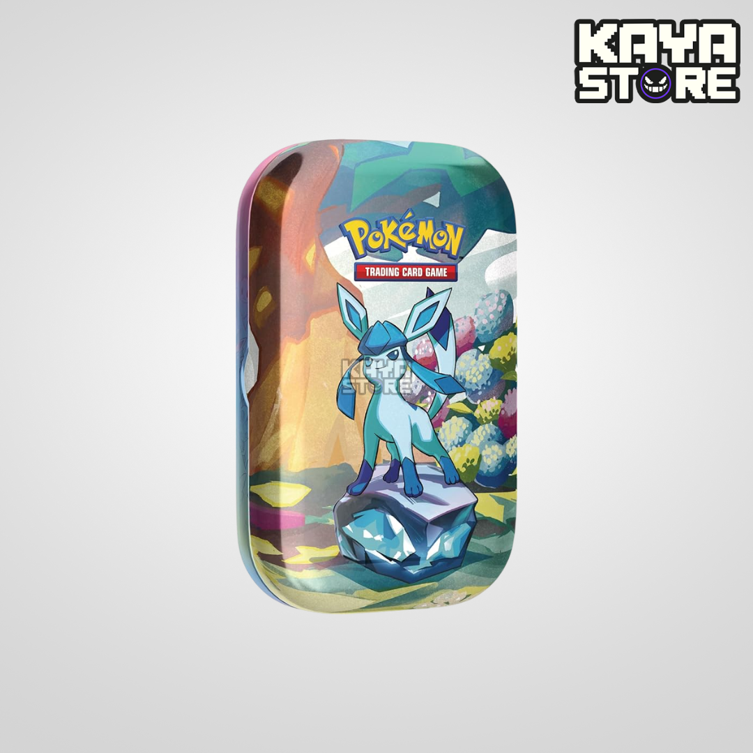 Mini Lata Pokémon TCG Scarlet & Violet Prismatic Evolutions Glaceon (ENG)
