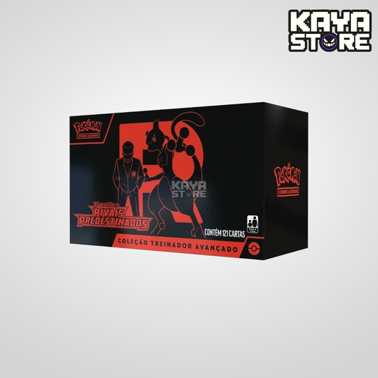 Box Coleção Treinador Avançado ETB Pokémon Rivais Predestinados EV10 COPAG