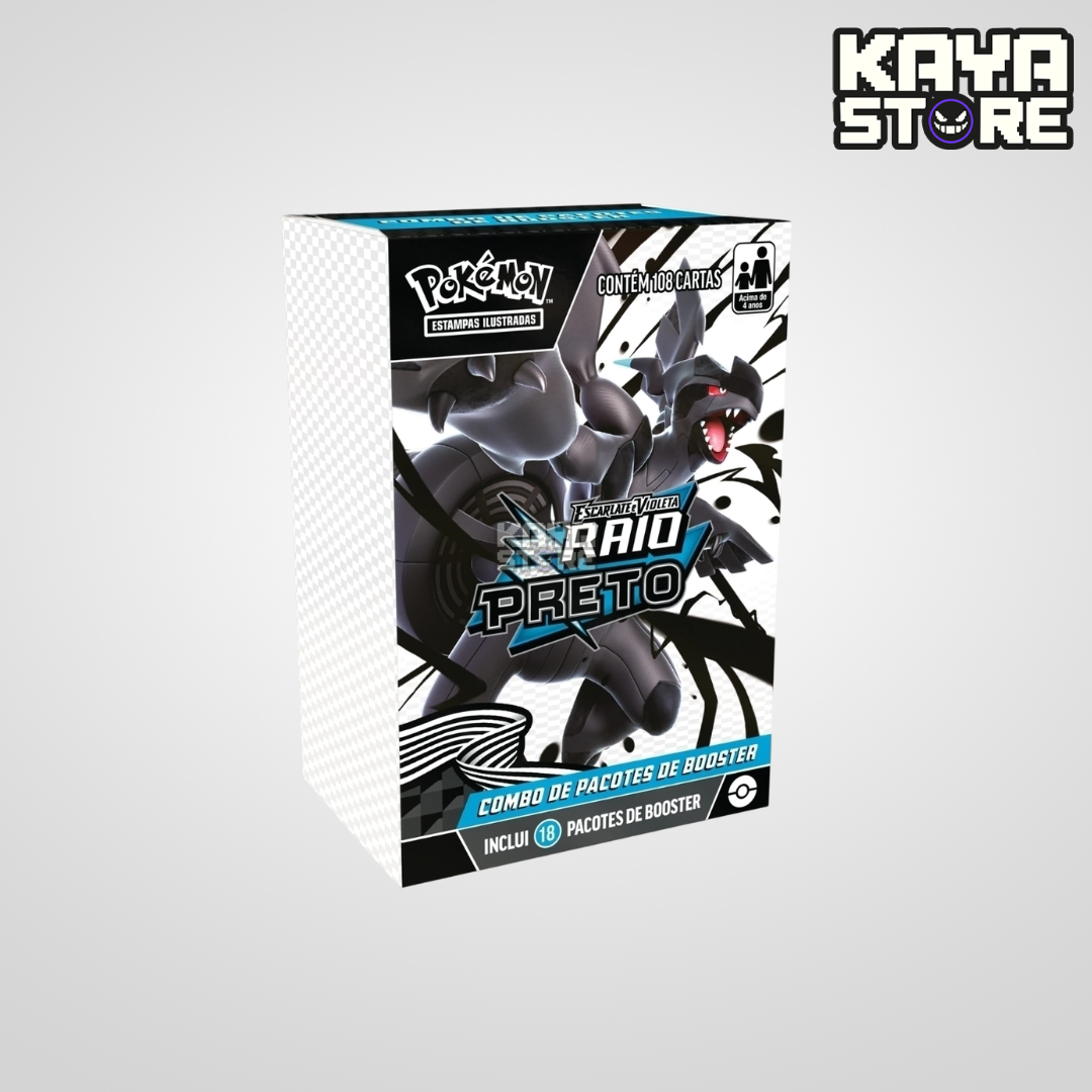 Combo De Booster Mini Display Pokémon Raio Preto EV10.5 COPAG
