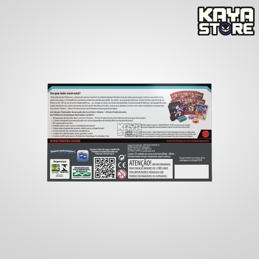 Box Coleção Treinador Avançado ETB Pokémon Rivais Predestinados EV10 COPAG