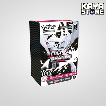 Combo De Booster Mini Display Pokémon Fogo Branco EV10.5 COPAG