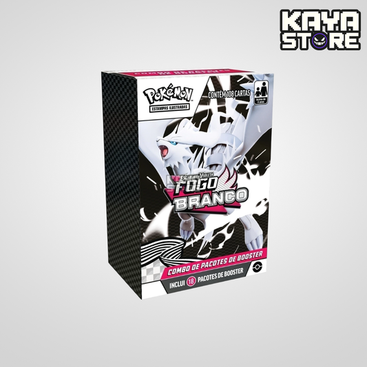 Combo De Booster Mini Display Pokémon Fogo Branco EV10.5 COPAG