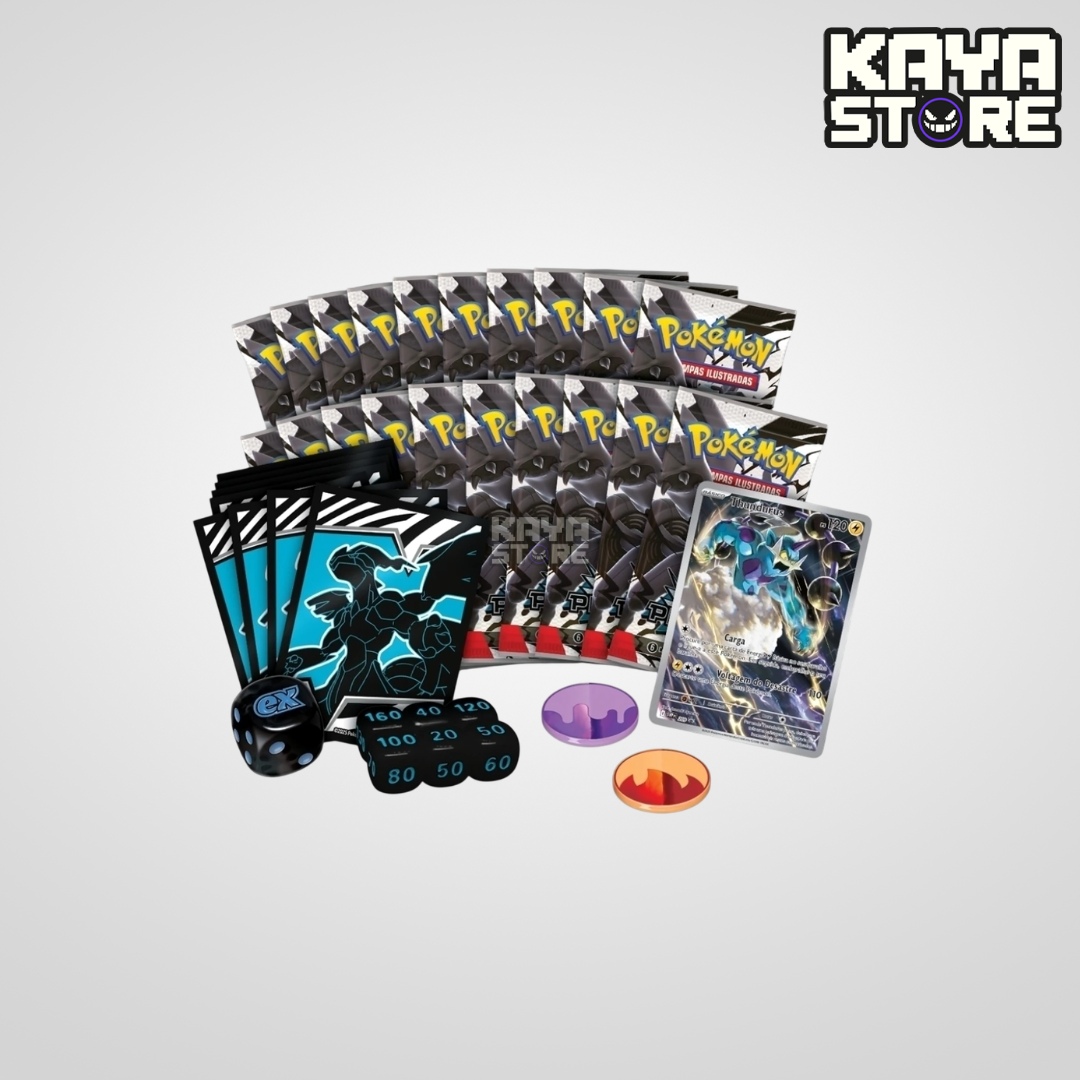 Box Coleção Treinador Avançado ETB Pokémon Raio Preto Zekrom EV10.5 COPAG